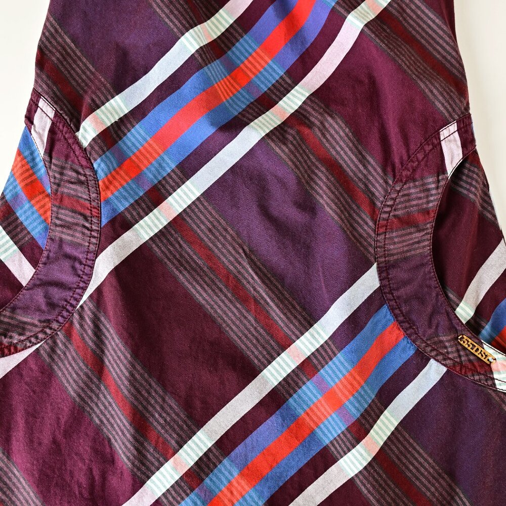 Vintage Diesel (Archival 55DSL) Y2K Plaid Mini Dress-Size Small - Picture 9 of 14